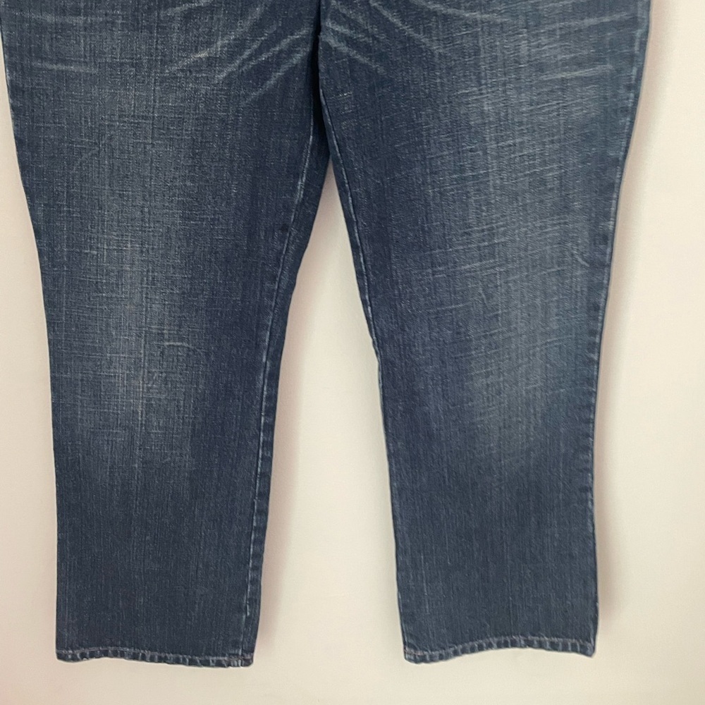 Abercrombie & Fitch Dark Blue Y2K Cropped Jeans Size 6 - Picture 4 of 8